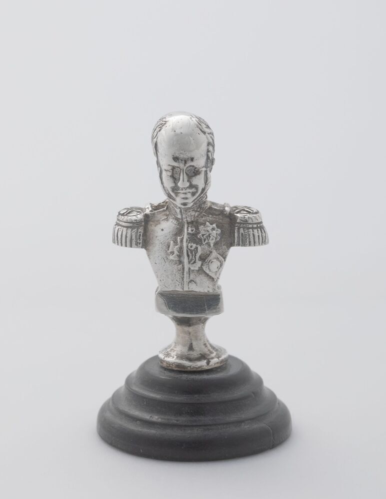 miniatuur borstbeeld van koning Willem II