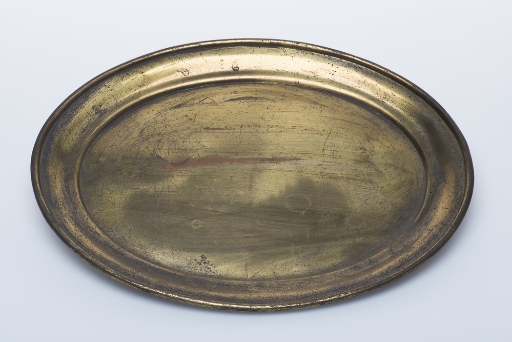 Ovaal messing presenteerblad