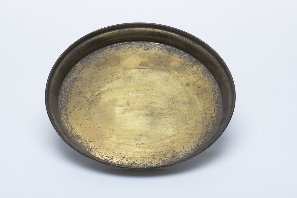 Messing rond presenteerblad