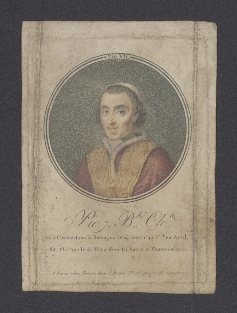 Bidprentje Paus Pius VII