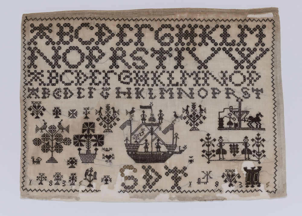 Merklap Sietje Derks Tempel, 1835