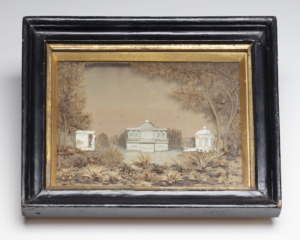 Haarwerk met landschap