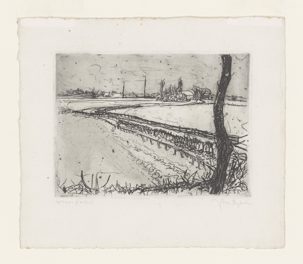 Winterlandschap bij Wierumerschouw