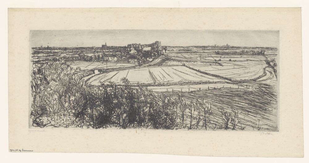 Panorama landschap Eenum