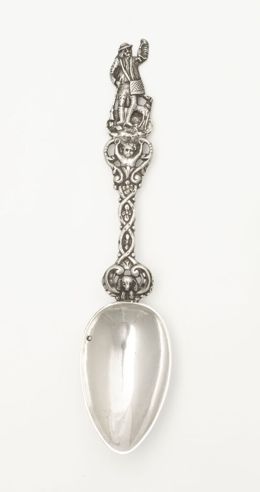 Zilveren geboortelepel