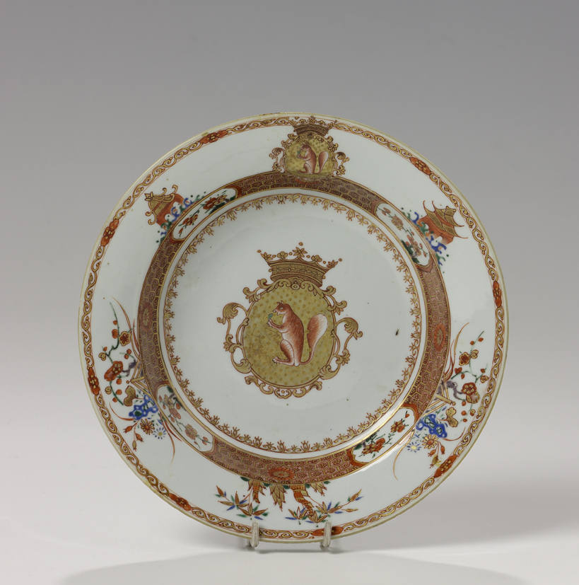 Soepbord met familiewapen Sichterman