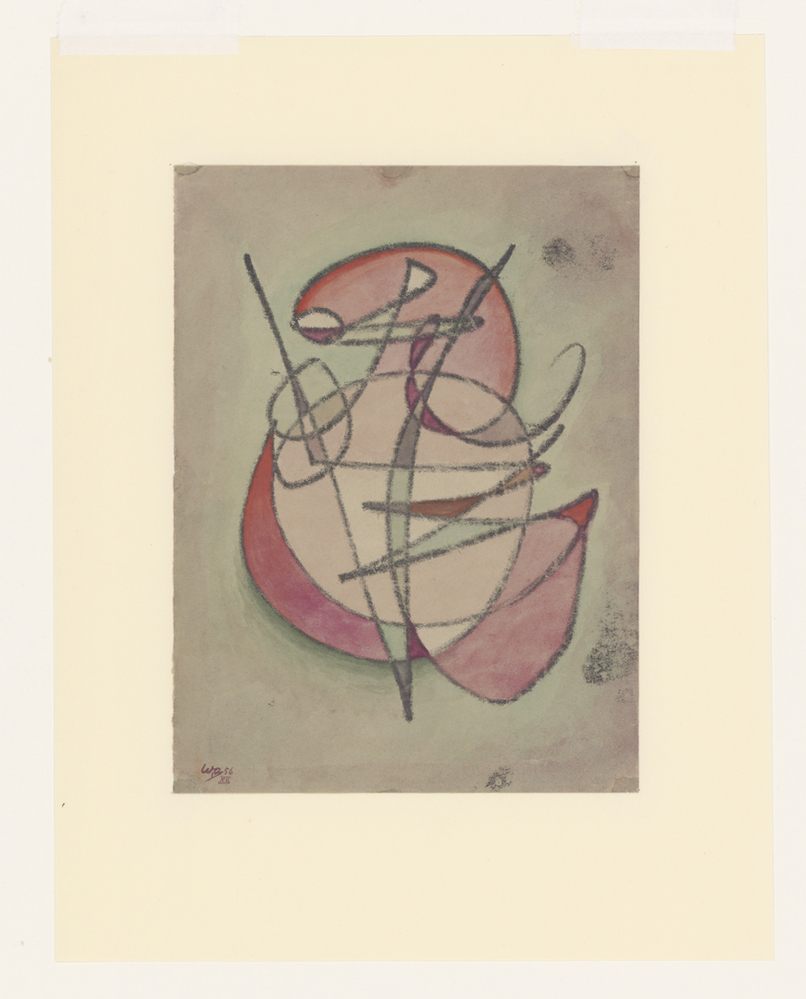 Compositie in rood en groen