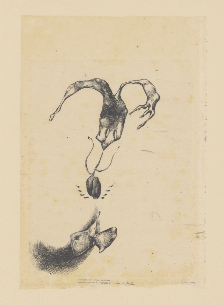 Compositie met organische vormen