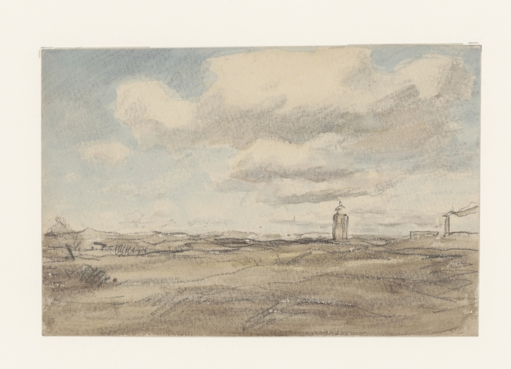 Duinlandschap met vuurtoren