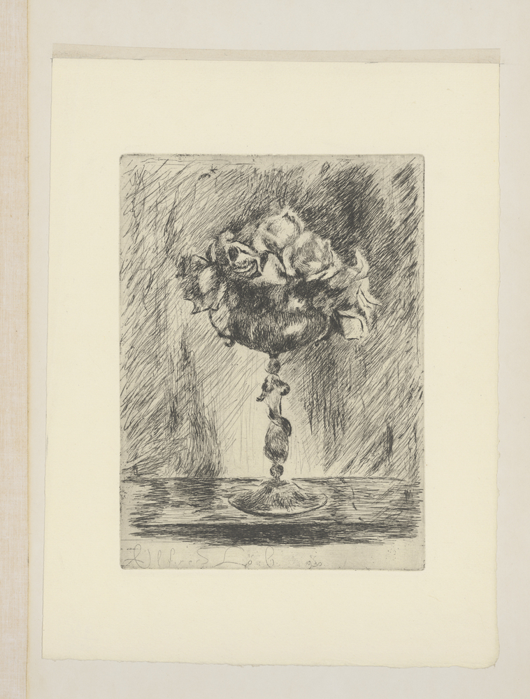 Venetiaanse vaas met rozen