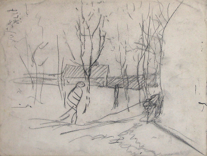 Winterachtig landschap