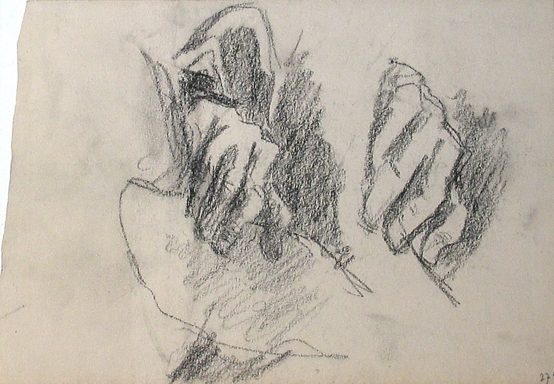 Studie van twee handen