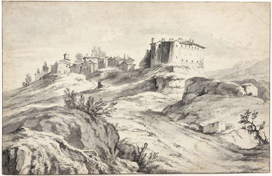 Gezicht op een Italiaans bergdorp