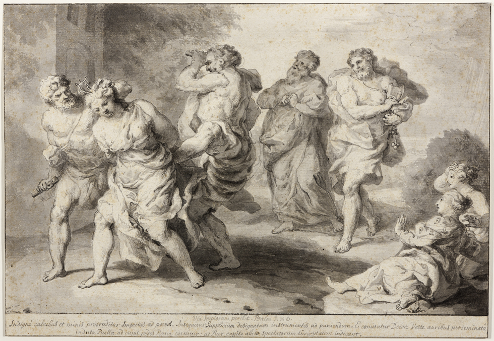 Uitbeelding van Psalm I v 6