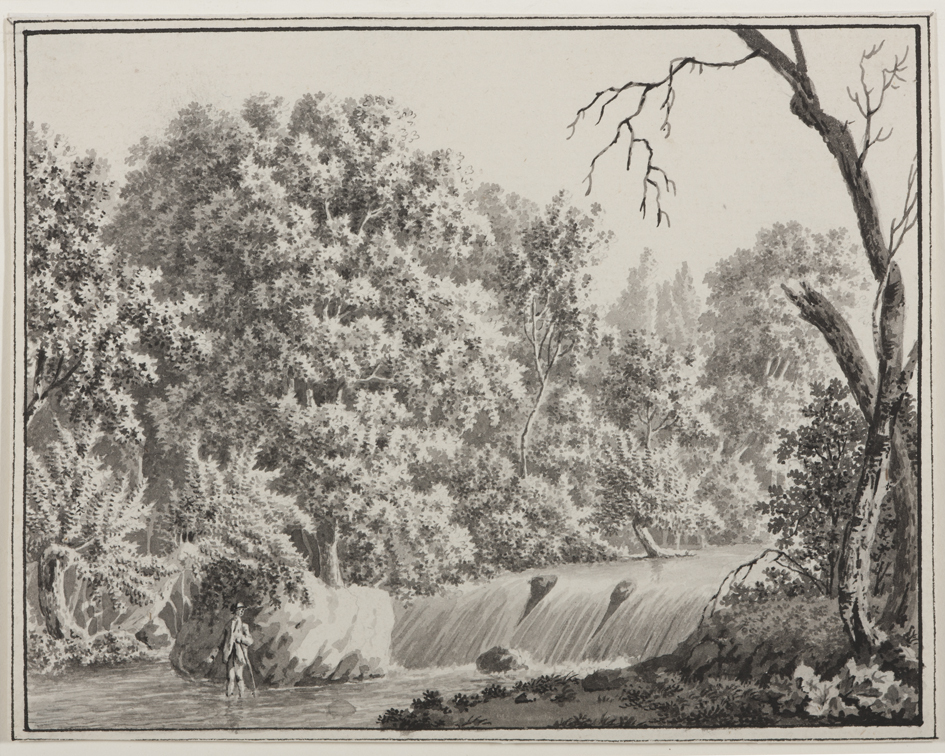 Landschap met waterval