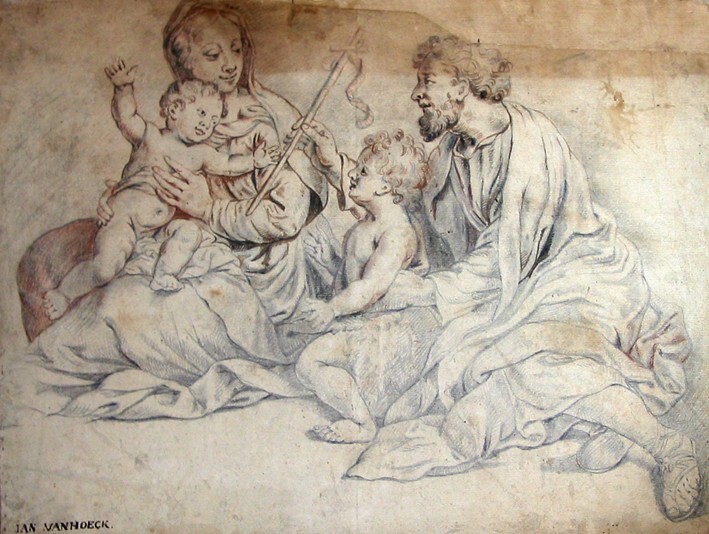 De Heilige Familie met de kleine Johannes