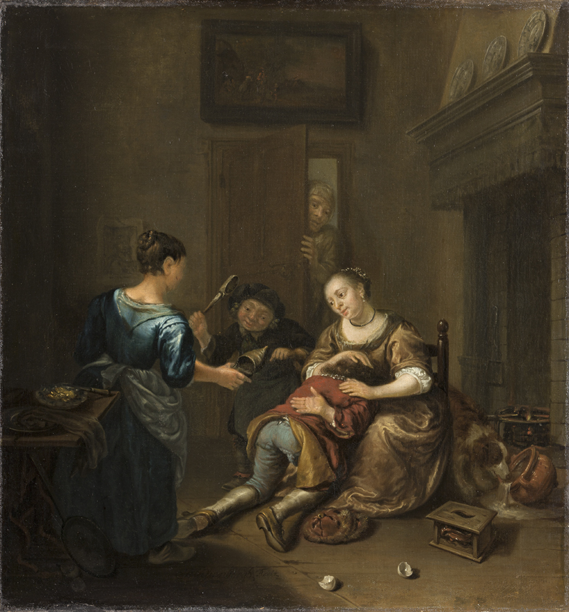 De betrapte eierdief