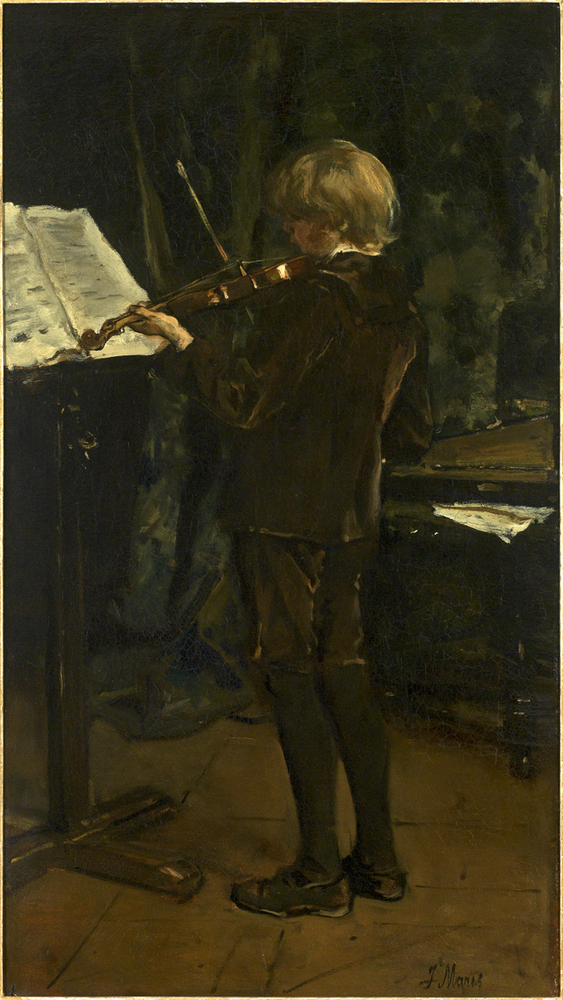 De violist, zoon van de schilder