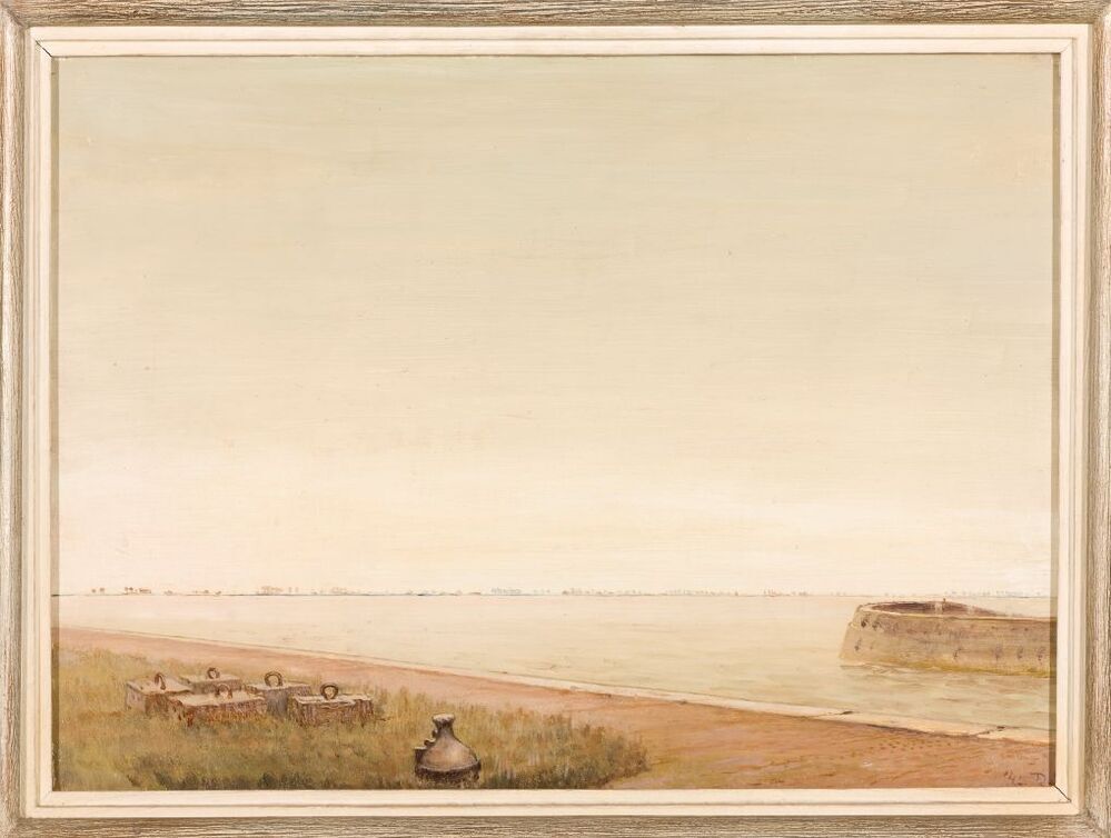 Haven met ankerstenen