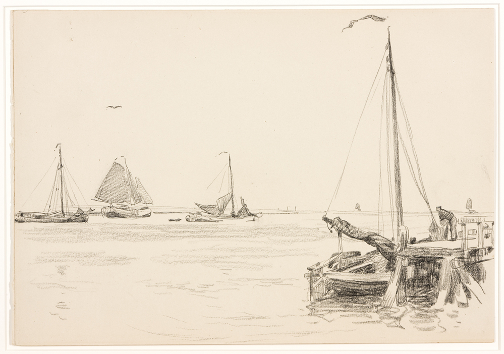 Haven met schepen