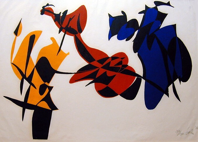 Compositie (Ruimte) (Grafiekkring Groningen, 1e uitgave, serie 1)