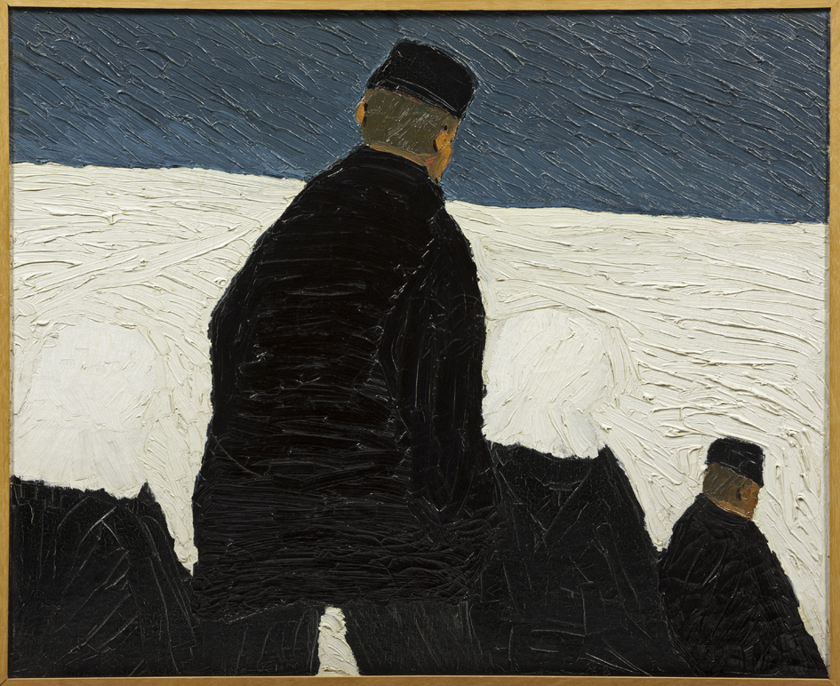 Kerkgang in de sneeuw (S-13)