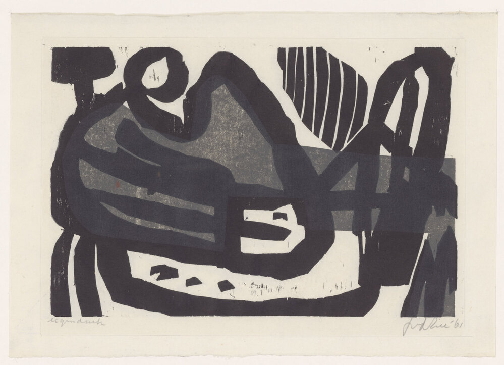 Abstracte compositie (de zee)