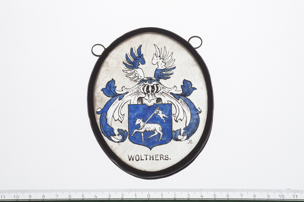 glas-in-lood raampje Wolthers