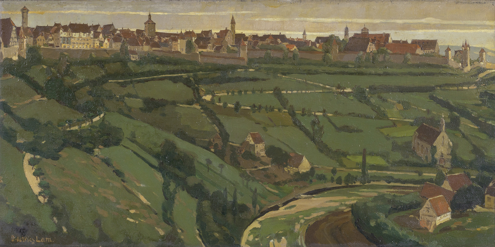 Gezicht op Rothenburg