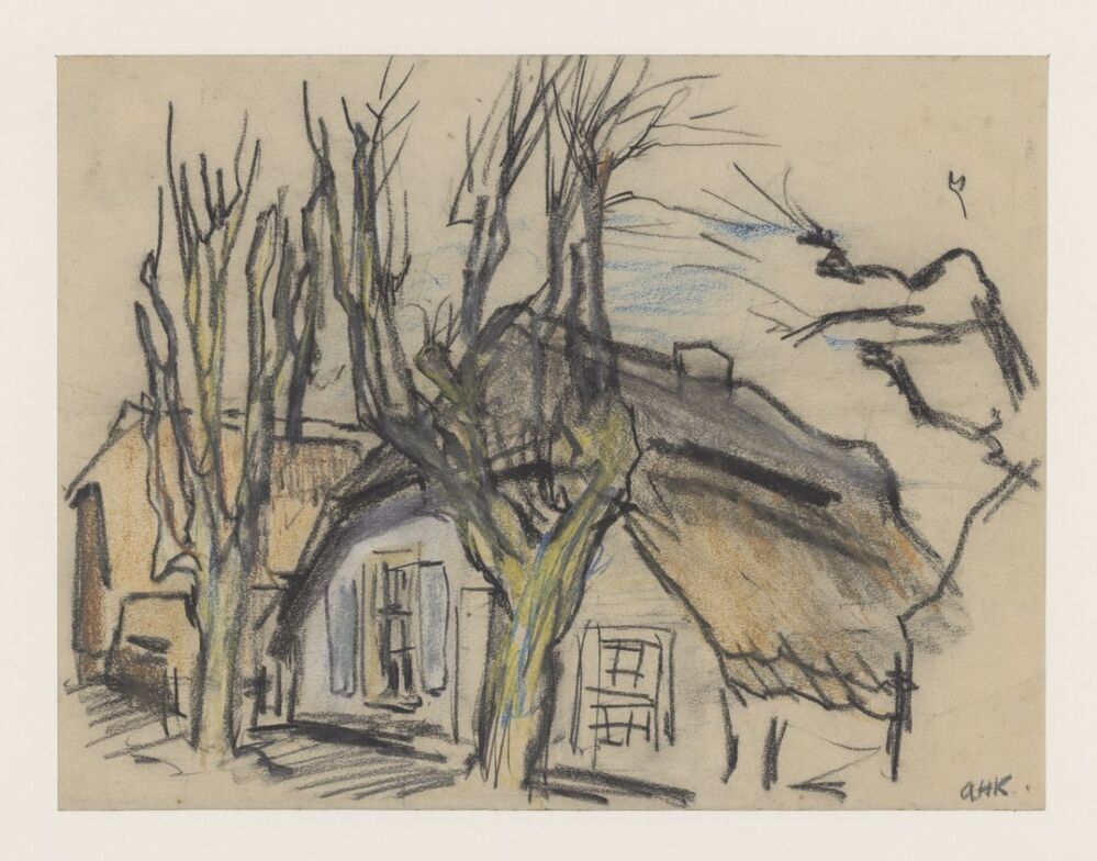 Boerenwoning met lindebomen