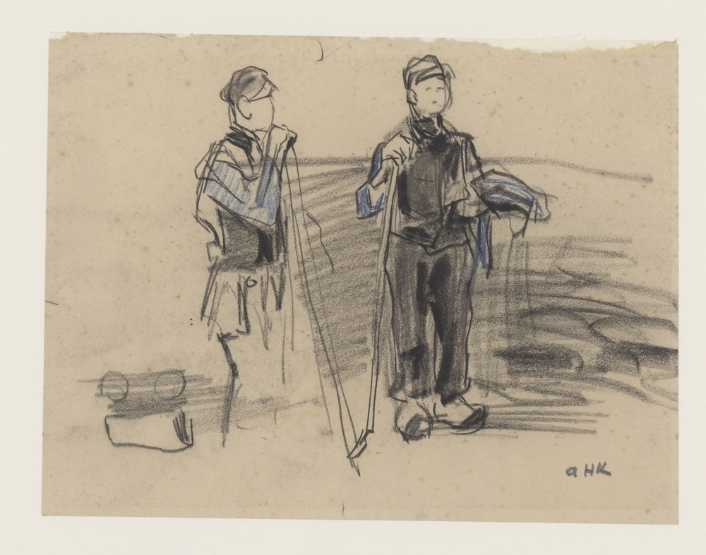 Figuurstudies van een boer