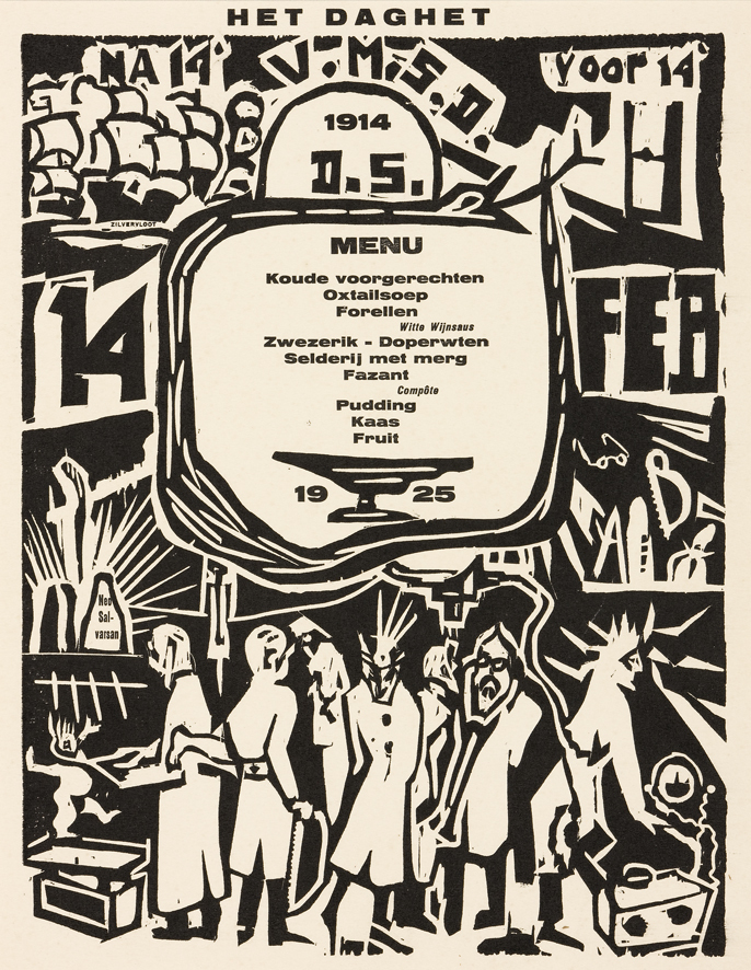 Menu voor de Vereniging Medische Specialisten te Dordrecht