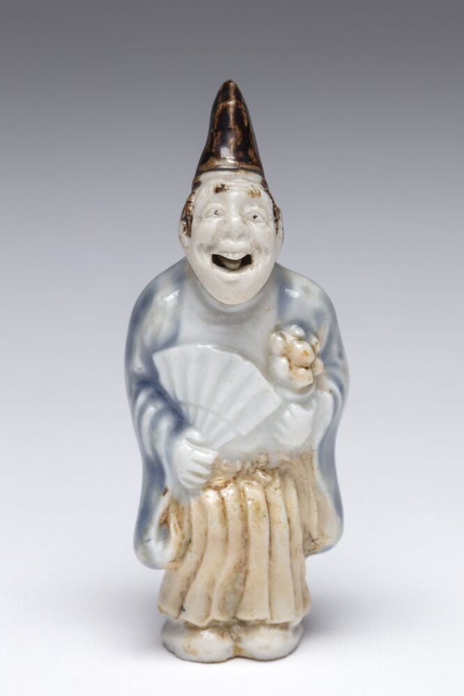Netsuke in de vorm van een dansende man