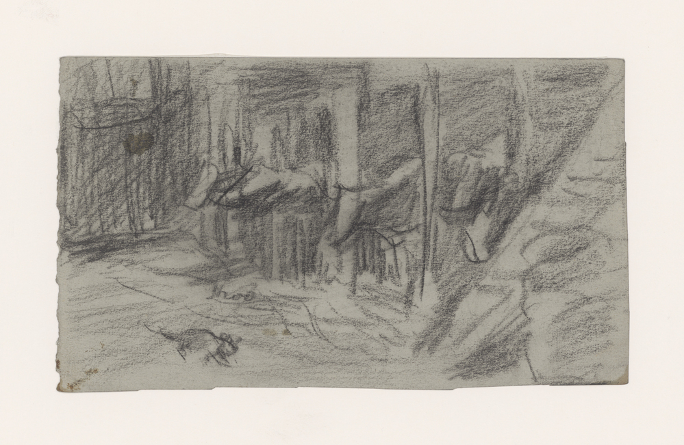 Stal met koeien en poes