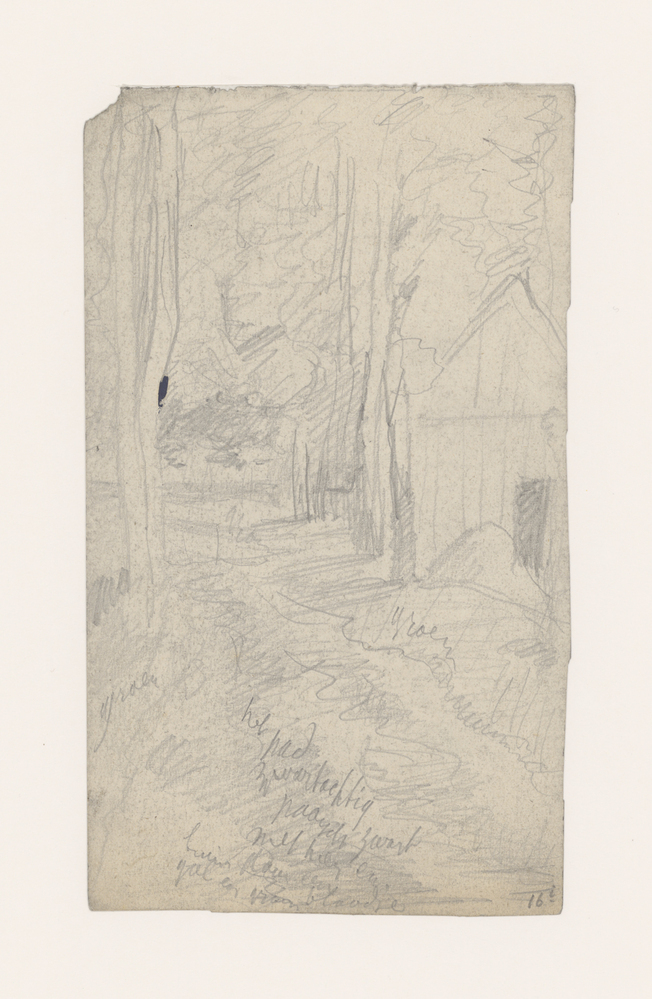 Boerenschuur in geboomte