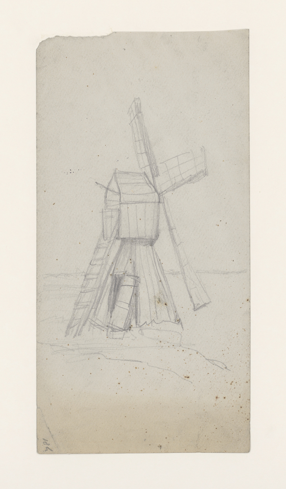 Gezicht op een molen