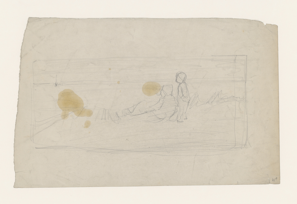 Zittend persoon met kind