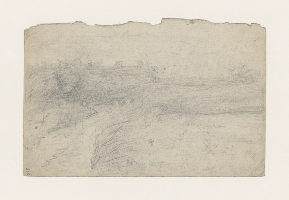 Landschap met water en geboomte