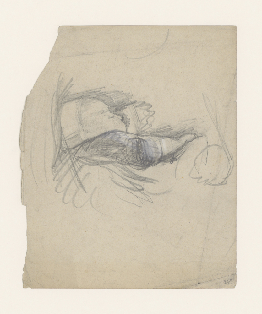 Studie van een slapend kind