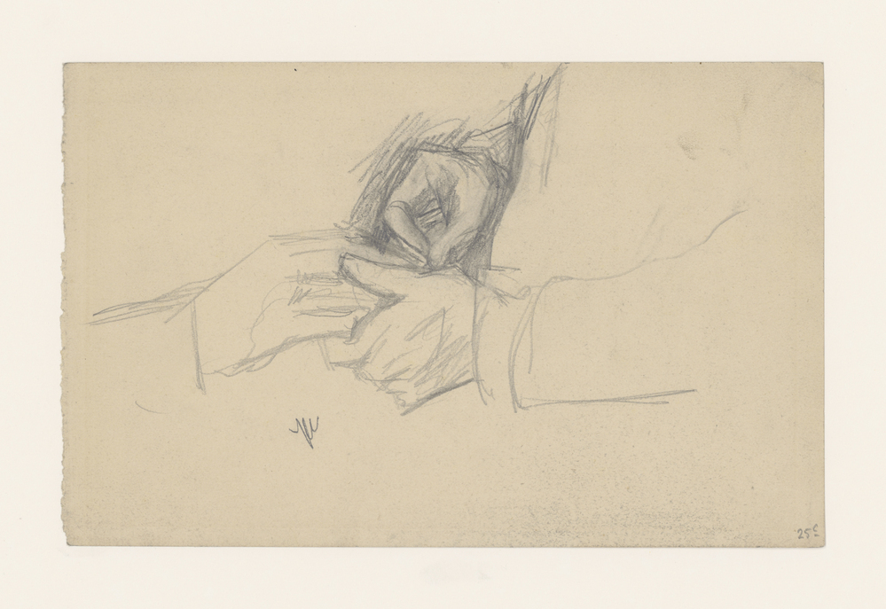 Joods bruidspaar, handenstudie