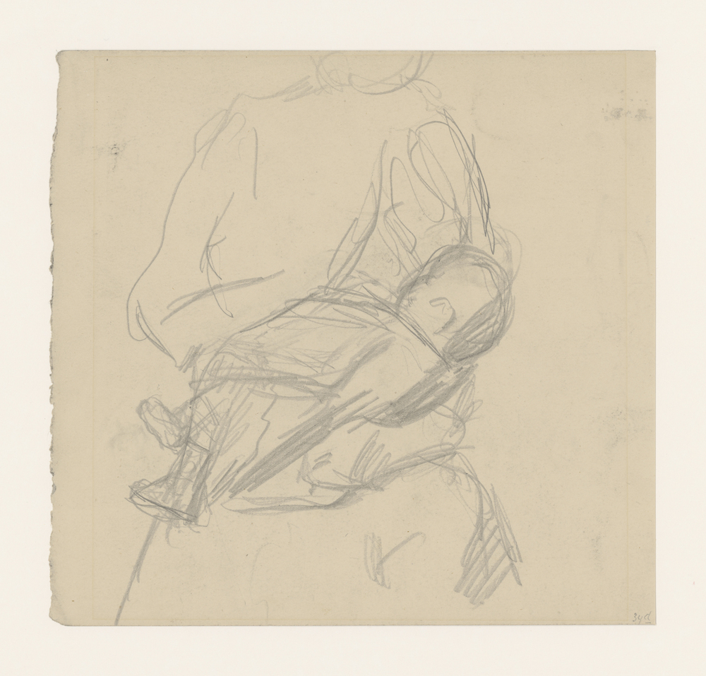 Vrouw met kind op schoot