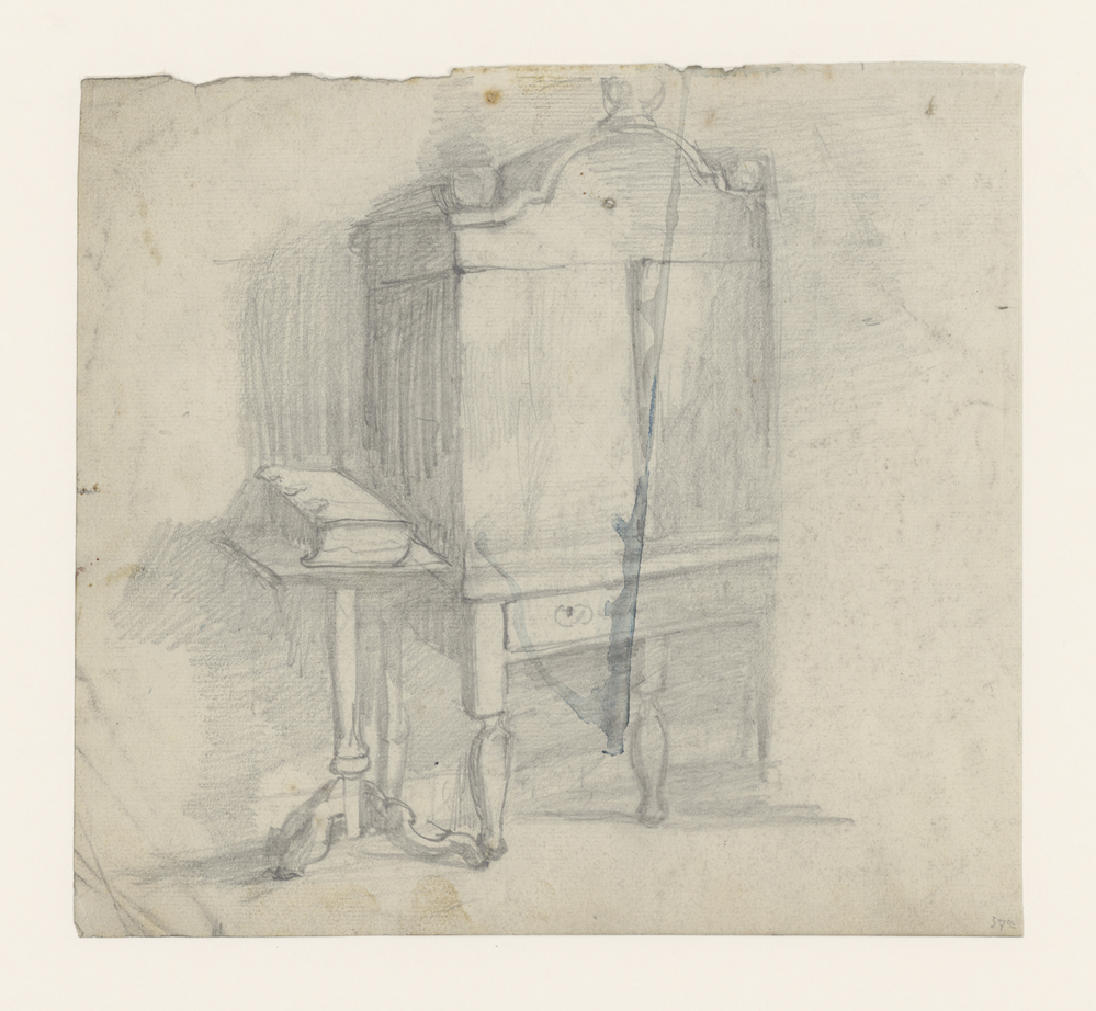 Kabinet en standaard met bijbel