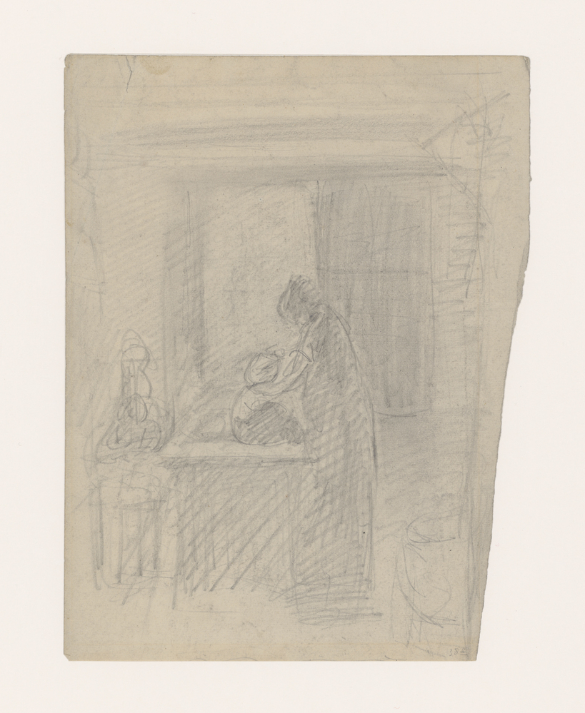 Vrouw en kind bij tafel