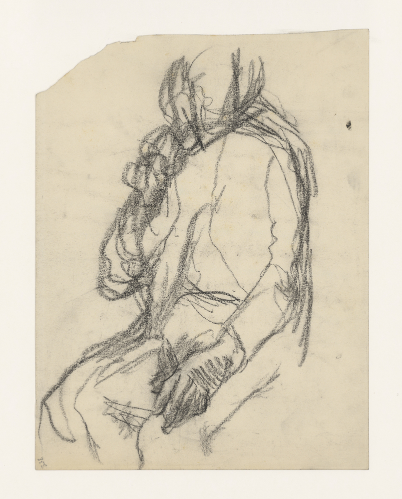 Persoon in zittende houding