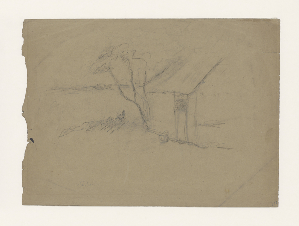 Interieur met vrouw en kind