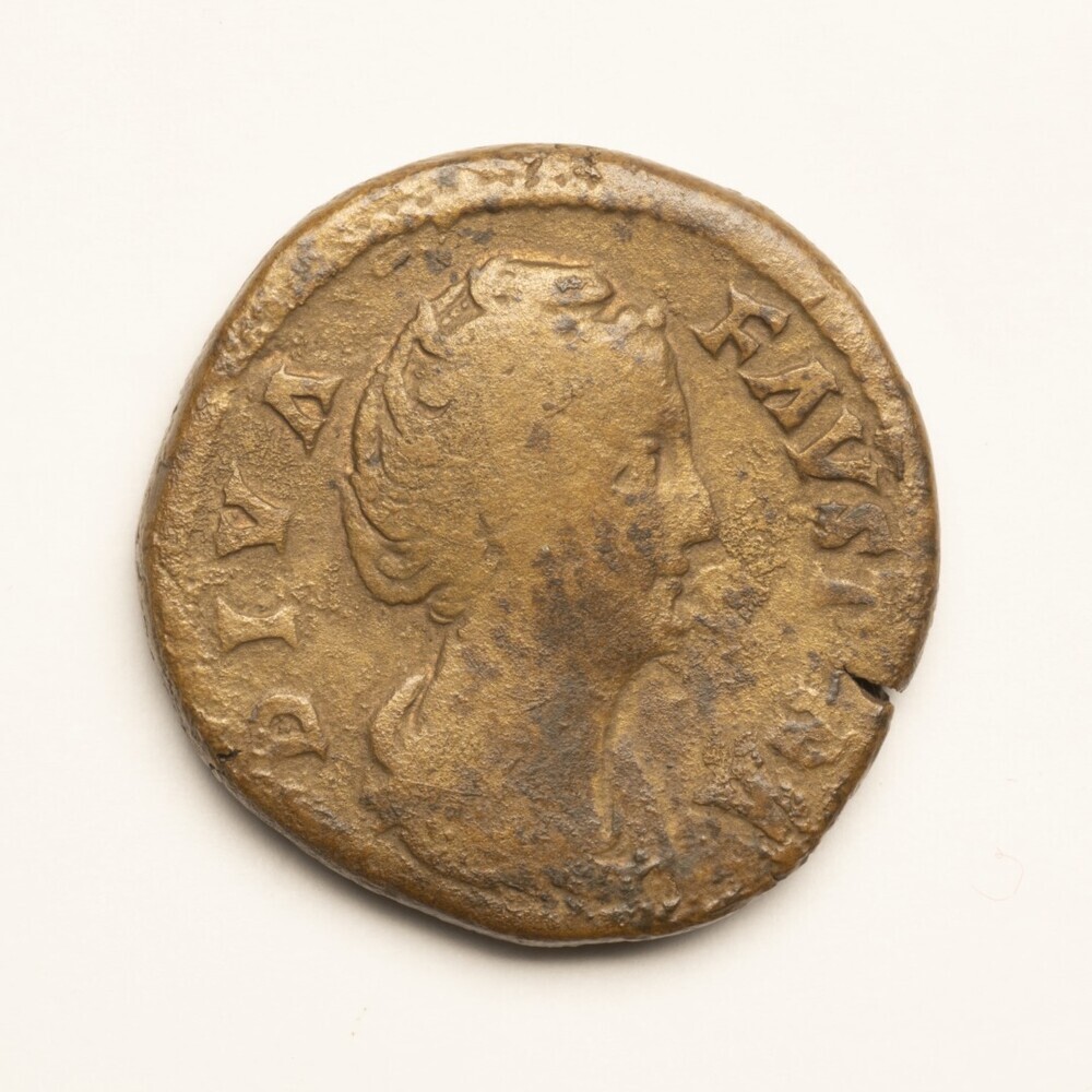 Sestertius, Pius Antonius, Faustina Diva (Groningen)