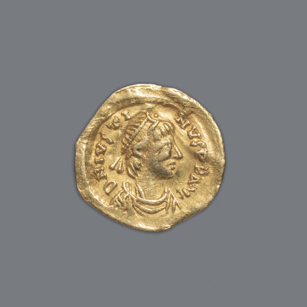 Tremissis of Trient, Justinus I, Byzantijnse Rijk