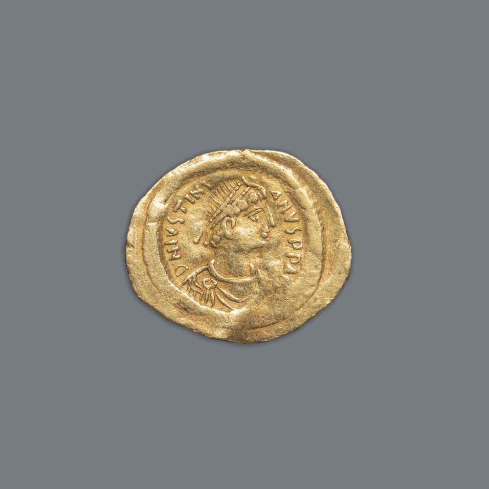 Tremissis of Trient, Justinus I, Byzantijnse Rijk