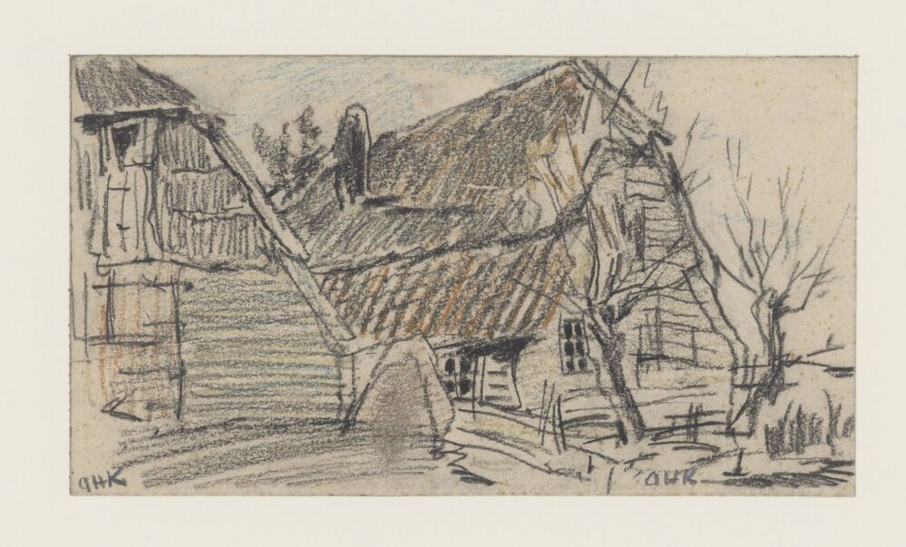 Boerenhuis naast een schuur