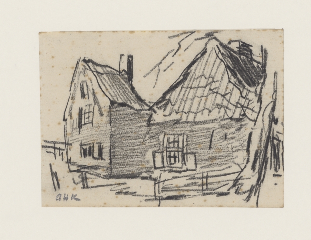 Twee huizen en een boom